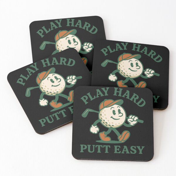 Item preview, Play Hard Putt Easy Golf Lover Humor designed and sold by LuminOrb.