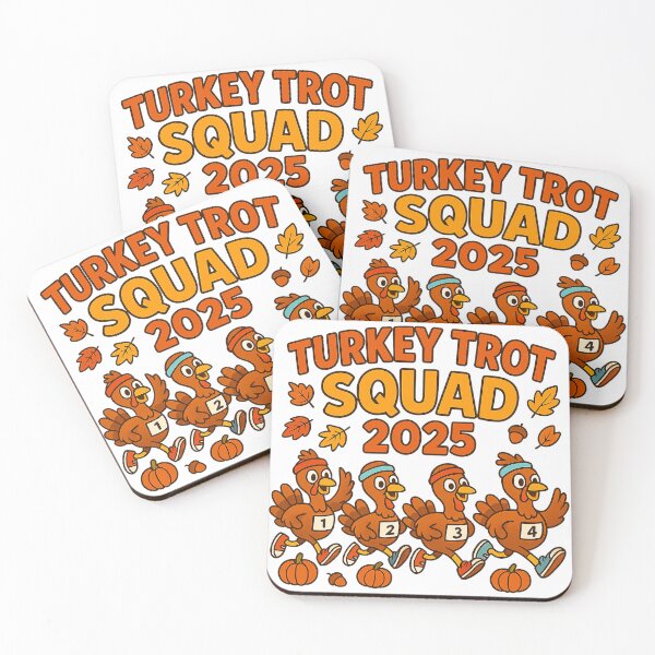 Item preview, Turkey Trot Squad 2025 - Funny Thanksgiving Running Team Design designed and sold by Marcite.