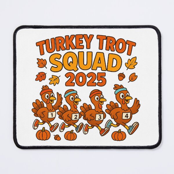 Item preview, Turkey Trot Squad 2025 - Funny Thanksgiving Running Team Design designed and sold by Marcite.