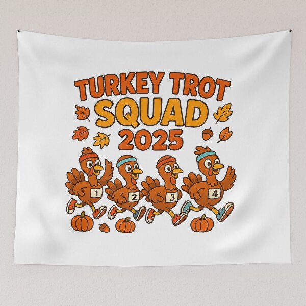 Item preview, Turkey Trot Squad 2025 - Funny Thanksgiving Running Team Design designed and sold by Marcite.