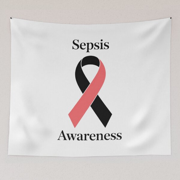 Item preview, Sepsis Awareness Design with Red Ribbon designed and sold by Gogetgiggles.