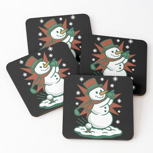 Item preview, Snowman Golfing Merry Christmas Holiday Fun designed and sold by LuminOrb.