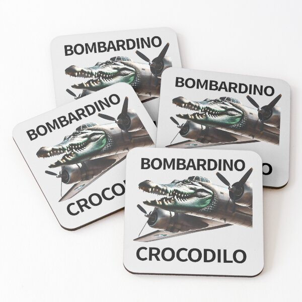Item preview, Bombardino Crocodilo AI Brainrot Meme Funny Bombardiro designed and sold by MichaelBurnLove.