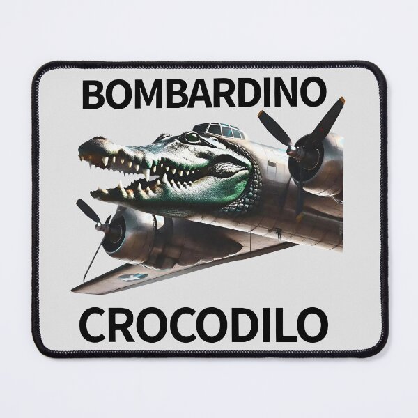 Item preview, Bombardino Crocodilo AI Brainrot Meme Funny Bombardiro designed and sold by MichaelBurnLove.