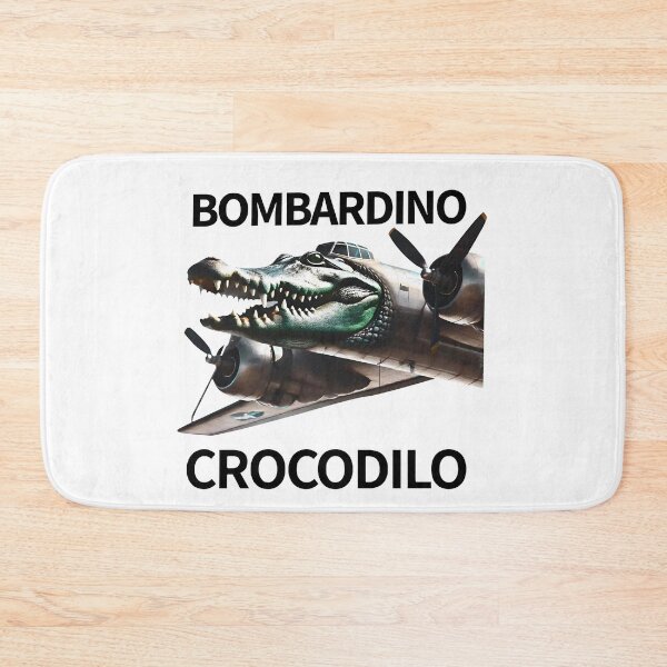 Item preview, Bombardino Crocodilo AI Brainrot Meme Funny Bombardiro designed and sold by MichaelBurnLove.