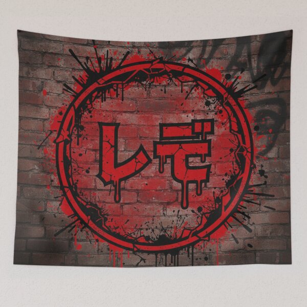 Item preview, Japanese Reze Logo Distressed Red designed and sold by Amelia Design.