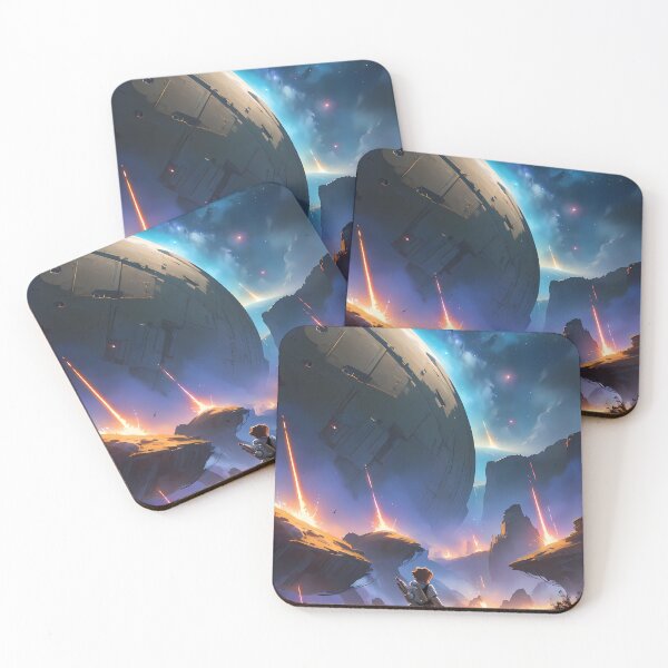 Item preview, Warrior Epic Space Saga Futuristic Adventure Across Cosmos designed and sold by ART ATTACK ZONE.