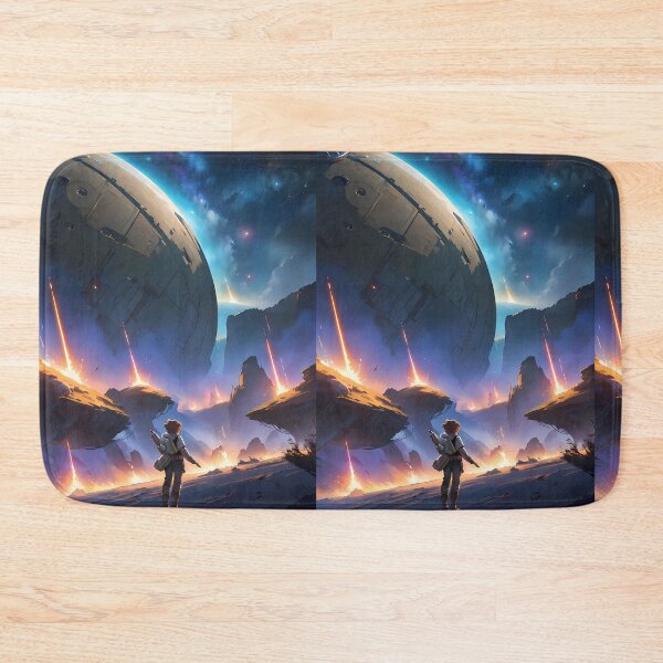 Item preview, Warrior Epic Space Saga Futuristic Adventure Across Cosmos designed and sold by ART ATTACK ZONE.