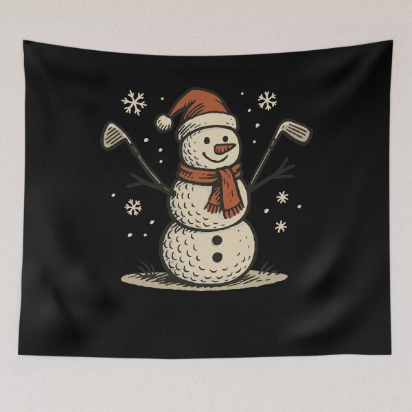 Item preview, Funny Golf Snowman Santa Claus Xmas Holiday Fun designed and sold by LuminOrb.