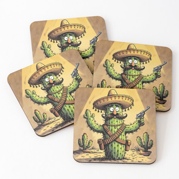 Item preview, Pistol Packin' Prickly Pete designed and sold by Leslie Montgomery Art.