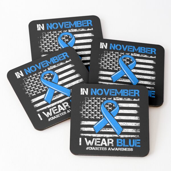 Item preview, November Support Bow Blue Style Vintage Quote Month designed and sold by Williammarger.