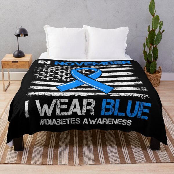 Item preview, November Support Bow Blue Style Vintage Quote Month designed and sold by Williammarger.