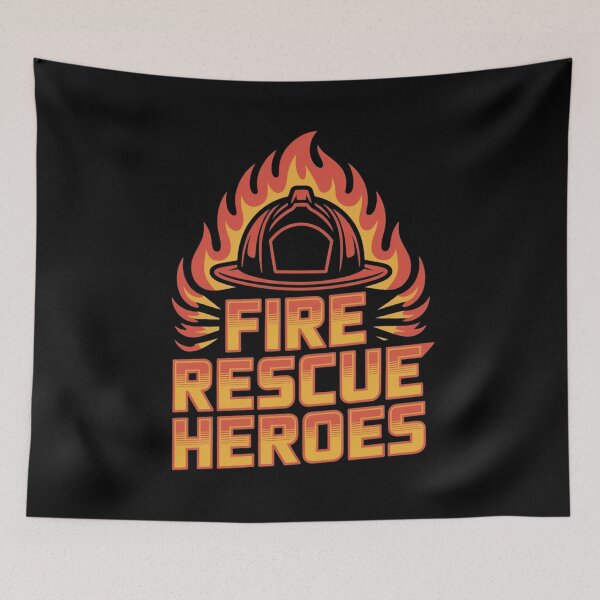 Item preview, Fire rescue heroes shirt designed and sold by DreamOnShirts.