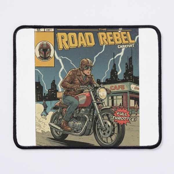 Item preview, Vintage motorcycle rider designed and sold by MrLeam.