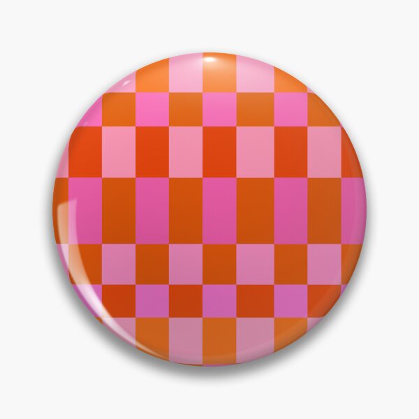 Item preview, Pink and Orange Grid Check designed and sold by OneThreeSix.