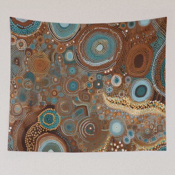 Item preview, Aboriginal Inspired Dot Art - Reservoirs designed and sold by GrinGalore.