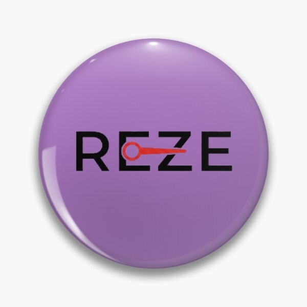 Item preview, Minimalist Reze Logo Grenade Pin designed and sold by Amelia Design.