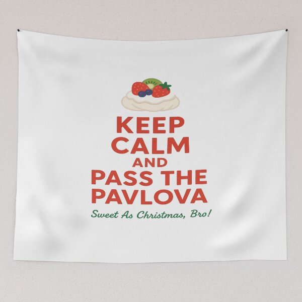 Item preview, Keep Calm and Pass the Pavlova – Funny New Zealand Christmas designed and sold by Globalcitytees.