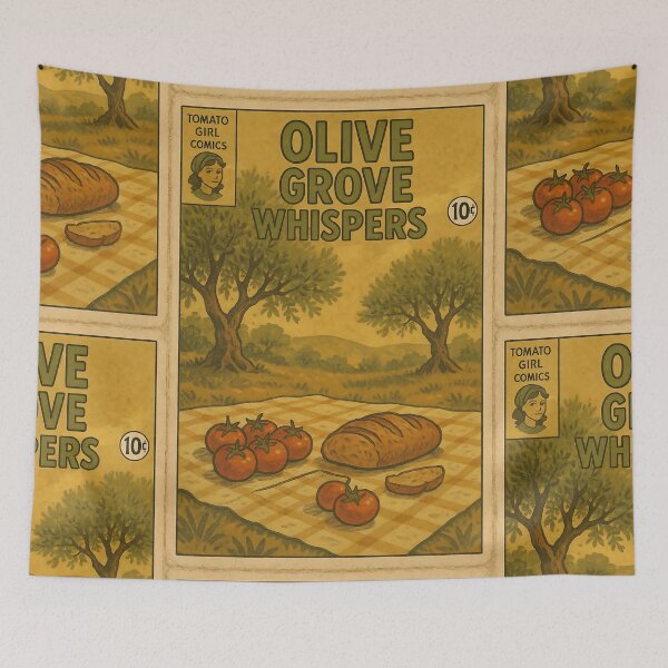 Item preview, Tomato Girl: Olive Grove Whispers designed and sold by bapupa.