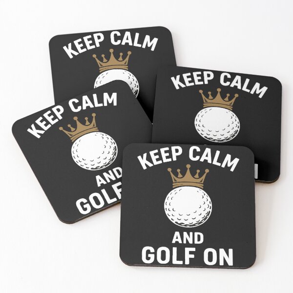 Item preview, Keep Calm And Golf On Crown Golf Ball Fun designed and sold by LuminOrb.