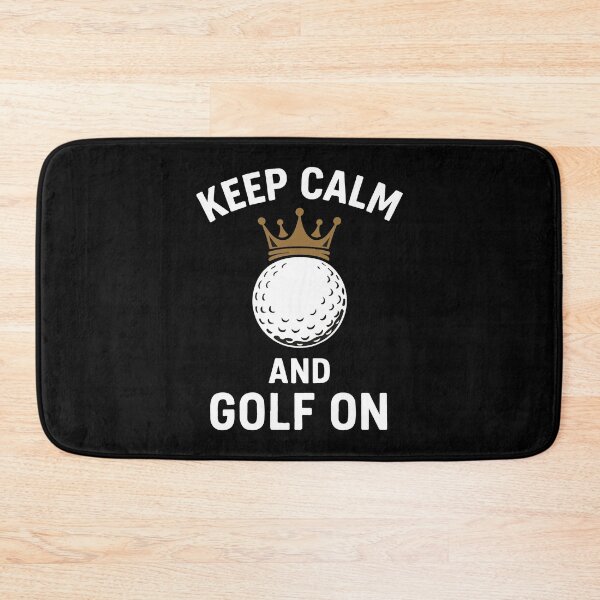 Item preview, Keep Calm And Golf On Crown Golf Ball Fun designed and sold by LuminOrb.