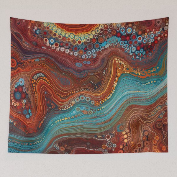 Item preview, Aboriginal Inspired Dot Art - National Resources designed and sold by GrinGalore.