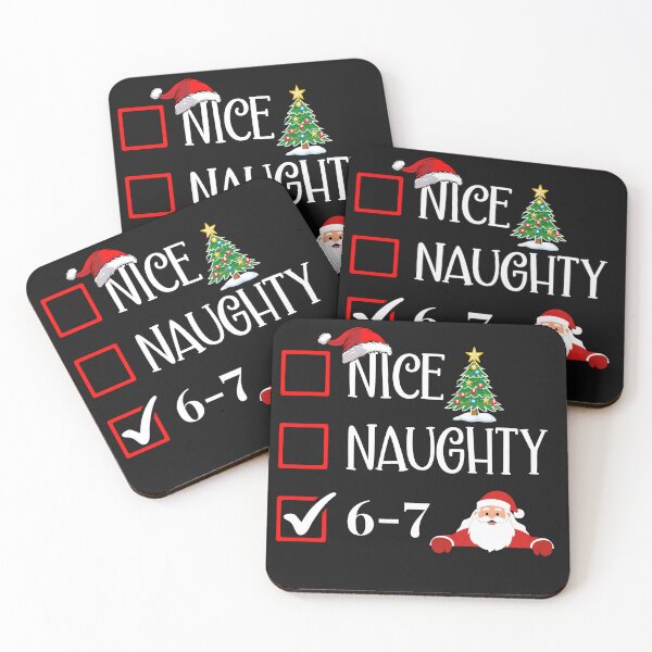 Item preview, Funny Santa Meme Shirt – Nice Naughty 6–7 Christmas Meme Tee designed and sold by GreatLion1017.