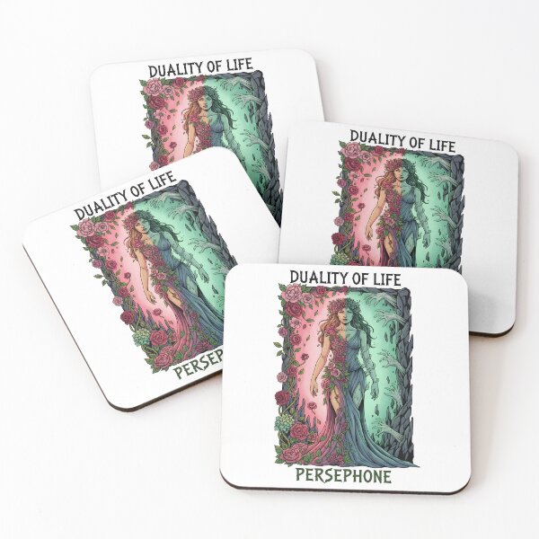 Item preview, Persephone Goddess Duality Underworld Spring Art designed and sold by NeonPantheon.