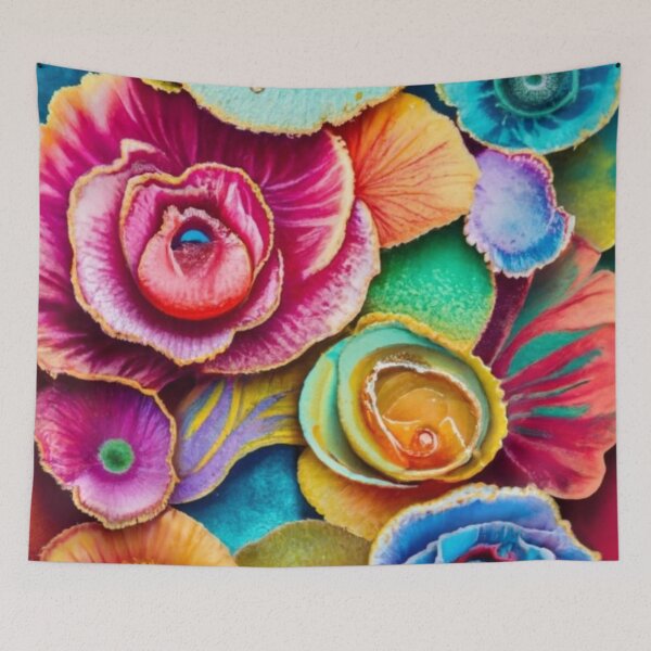 Item preview, ROSA AMALIA Fluidity and vivid colors of graphics made with alcohol ink, beautiful floral motif, vivid picture, graphics designed and sold by gulka8.