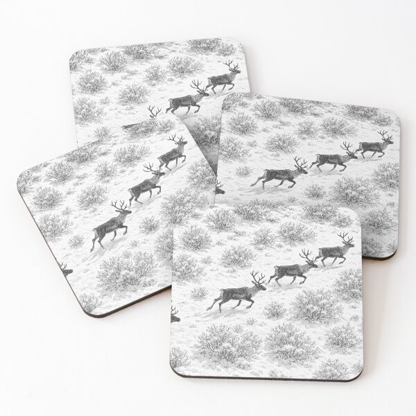 Item preview, Reindeer through winter wilderness designed and sold by Sigtrix.