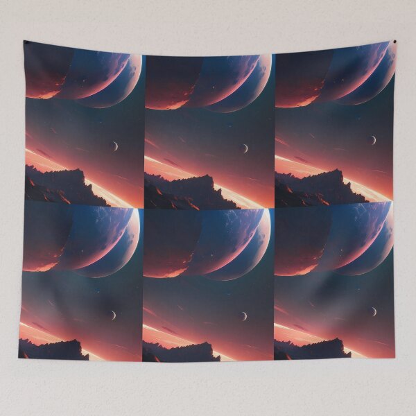Item preview, Moonlight Epic Space Saga Futuristic Adventure Across Cosmos designed and sold by ART ATTACK ZONE.