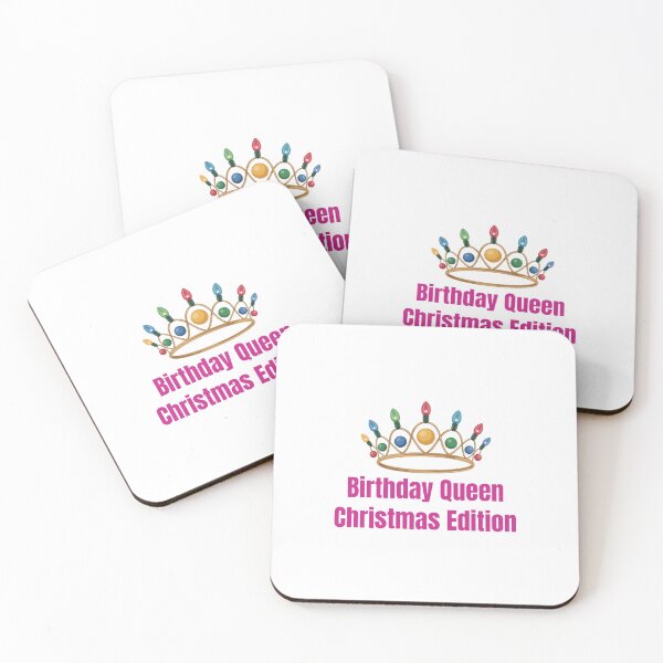 Item preview, Birthday Queen Christmas Edition | Funny December Birthday Design for Women designed and sold by luckyhue.