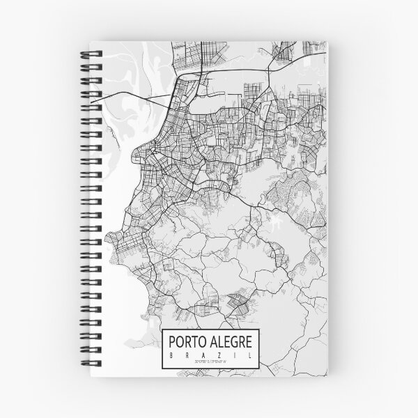 Item preview, Porto Alegre City Map of Rio Grande do Sul, Brazil - Light designed and sold by deMAP.