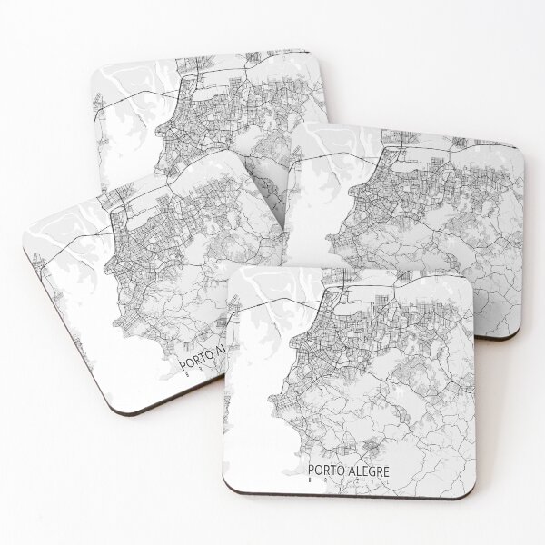 Item preview, Porto Alegre City Map of Rio Grande do Sul, Brazil - Light designed and sold by deMAP.