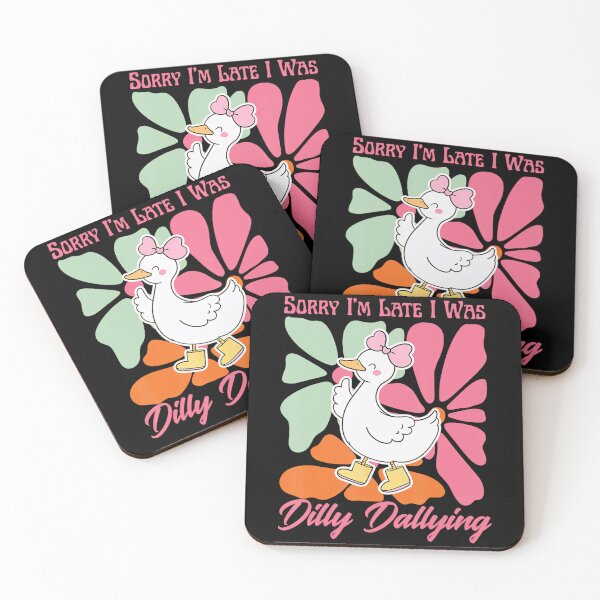 Item preview, Classic Vintage Funny Saying Retro Late I'm Dilly Sorry Was Dallying I designed and sold by PEDDAKAPRADEEP.