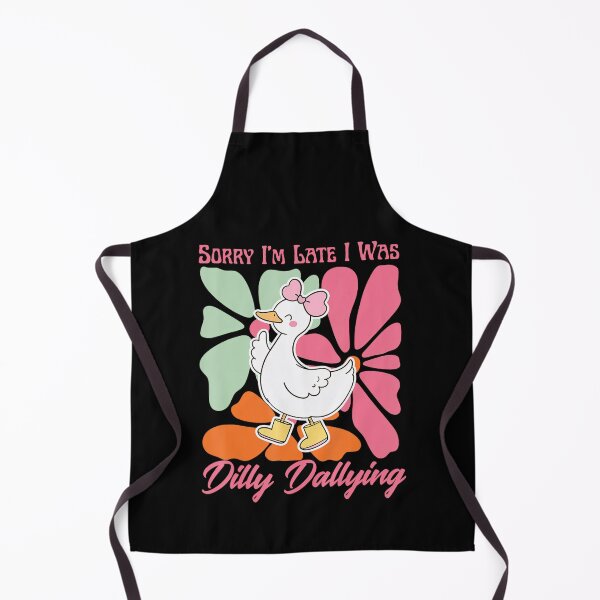 Item preview, Classic Vintage Funny Saying Retro Late I'm Dilly Sorry Was Dallying I designed and sold by PEDDAKAPRADEEP.