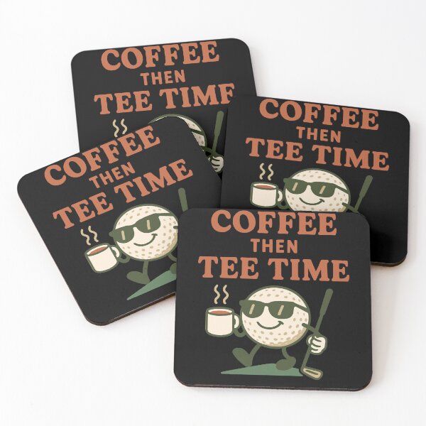 Item preview, Coffee Then Tee Time Golf Lover Fun Design designed and sold by LuminOrb.
