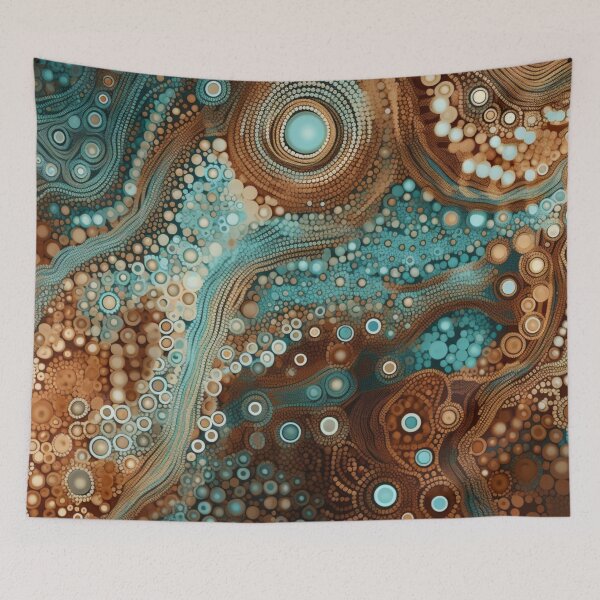 Item preview, Aboriginal Inspired Dot Art - Habitat designed and sold by GrinGalore.
