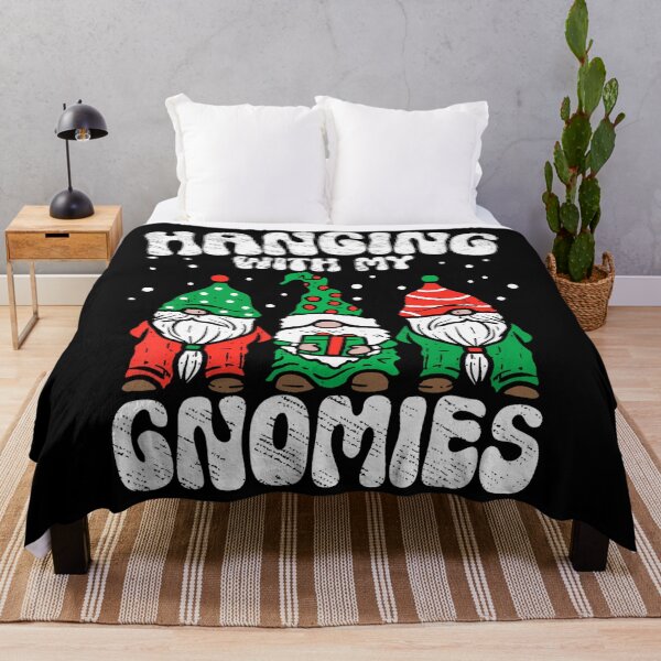 Item preview, Vintage My Holiday With Gnomies Hangin Happy Quote Funny designed and sold by Rackaam777Art.