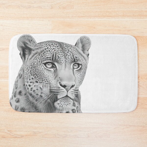 Item preview, Intense Leopard Portrait Hyper-Realistic Wildlife Art designed and sold by LanaGustavsson.