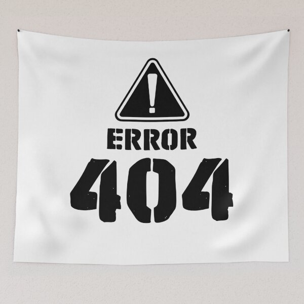 Item preview, Error 404 Funny Programmer Computer Nerd Glitch designed and sold by ArtLabCreations.