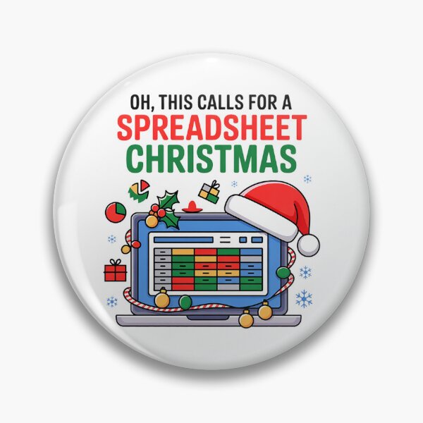 Item preview, Oh This Calls for a Spreadsheet Christmes designed and sold by Marcite.