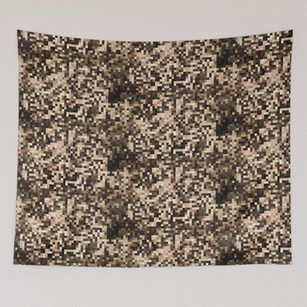 Item preview, Digital Camouflage Pixel Pattern - Earth Tone Abstract Texture  designed and sold by SergioMiklos.