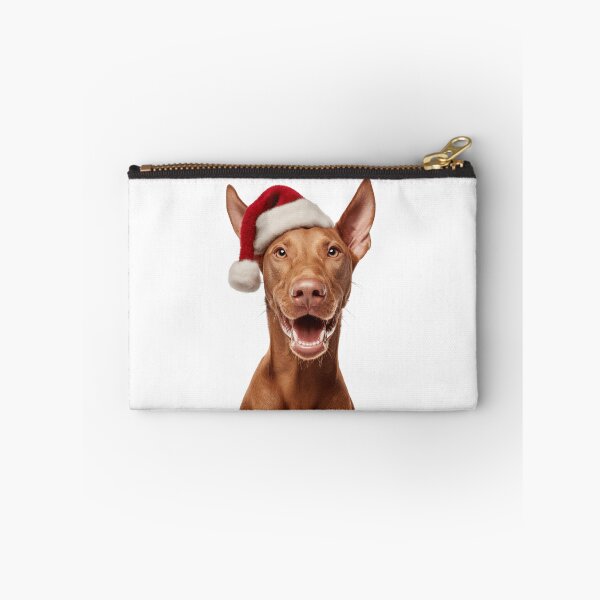 Item preview, Cute Pharaoh Hound Christmas Art — Pharaoh Hound Wearing Santa Hat designed and sold by LazyOwlStore.