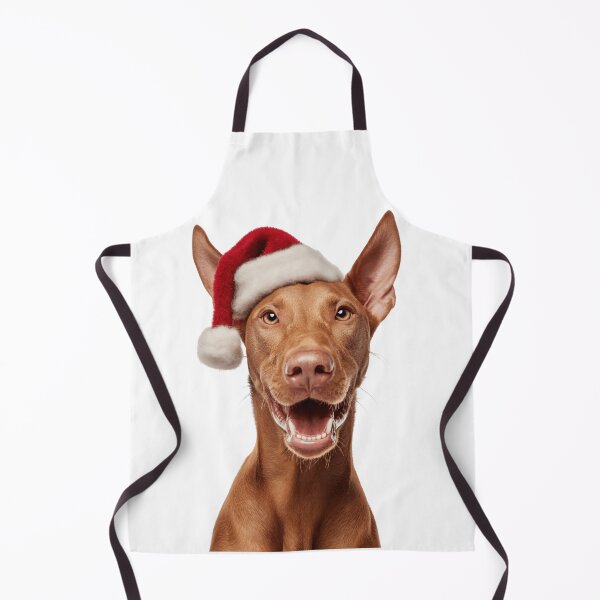 Item preview, Cute Pharaoh Hound Christmas Art — Pharaoh Hound Wearing Santa Hat designed and sold by LazyOwlStore.