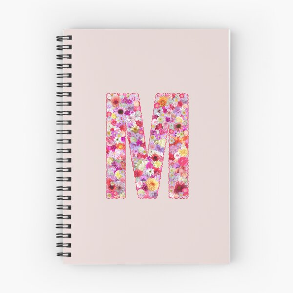Item preview, Floral Letter M –  Botanical English Alphabet Monogram Typography Design designed and sold by TheSassyNoble.