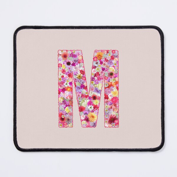 Item preview, Floral Letter M – Botanical English Alphabet Monogram Typography Design designed and sold by TheSassyNoble.