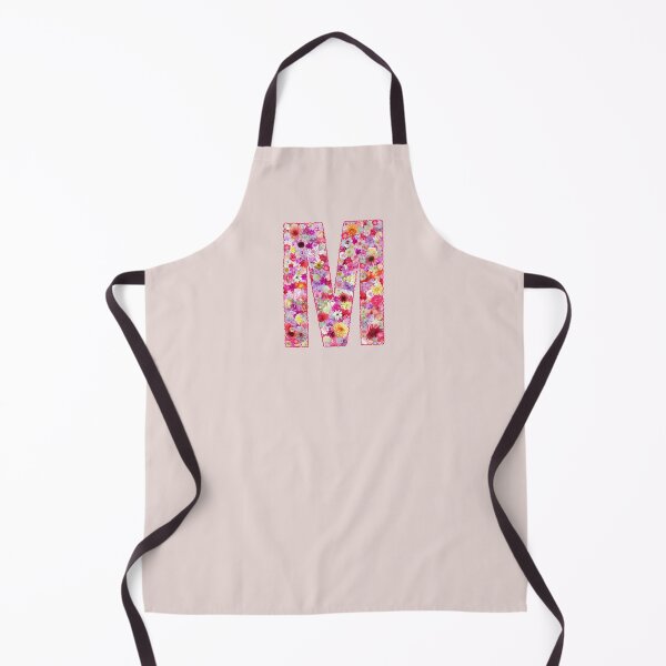 Item preview, Floral Letter M –  Botanical English Alphabet Monogram Typography Design designed and sold by TheSassyNoble.