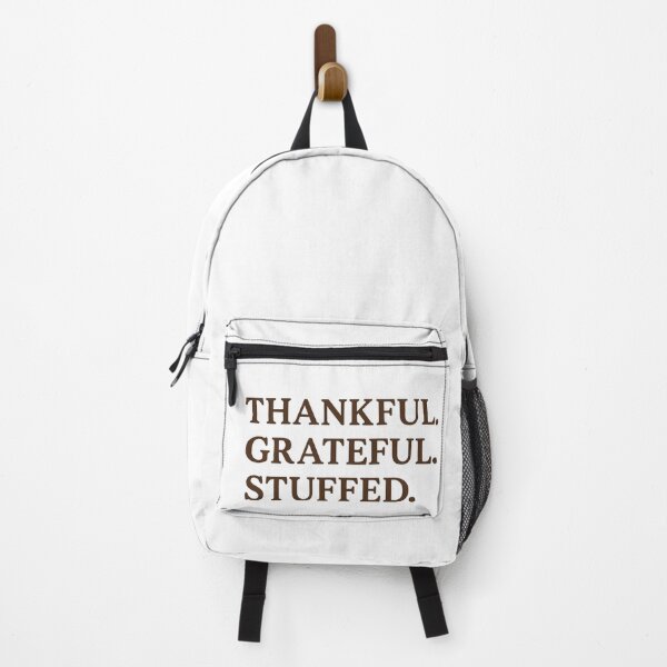 Item preview, Thankful. Grateful. Stuffed. – Funny Thanksgiving Quote Design designed and sold by MichalLahcim.