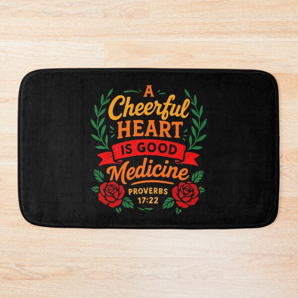 Item preview, Proverbs 17:22 A Cheerful Heart Is Good Medicine designed and sold by plushism.